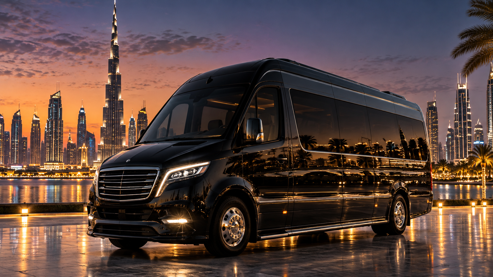 Luxury minibus hire Dubai